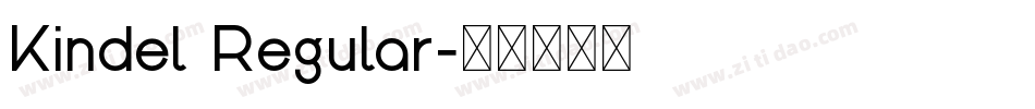 Kindel Regular字体转换